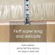 4x4 soft white round modern fluffy rug