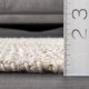 Solid Farmhouse Jute Accent Rug, 3x5, Off-white