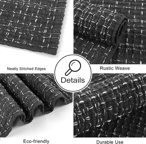 4X6 Area Rug, Washable Carpet - Gray